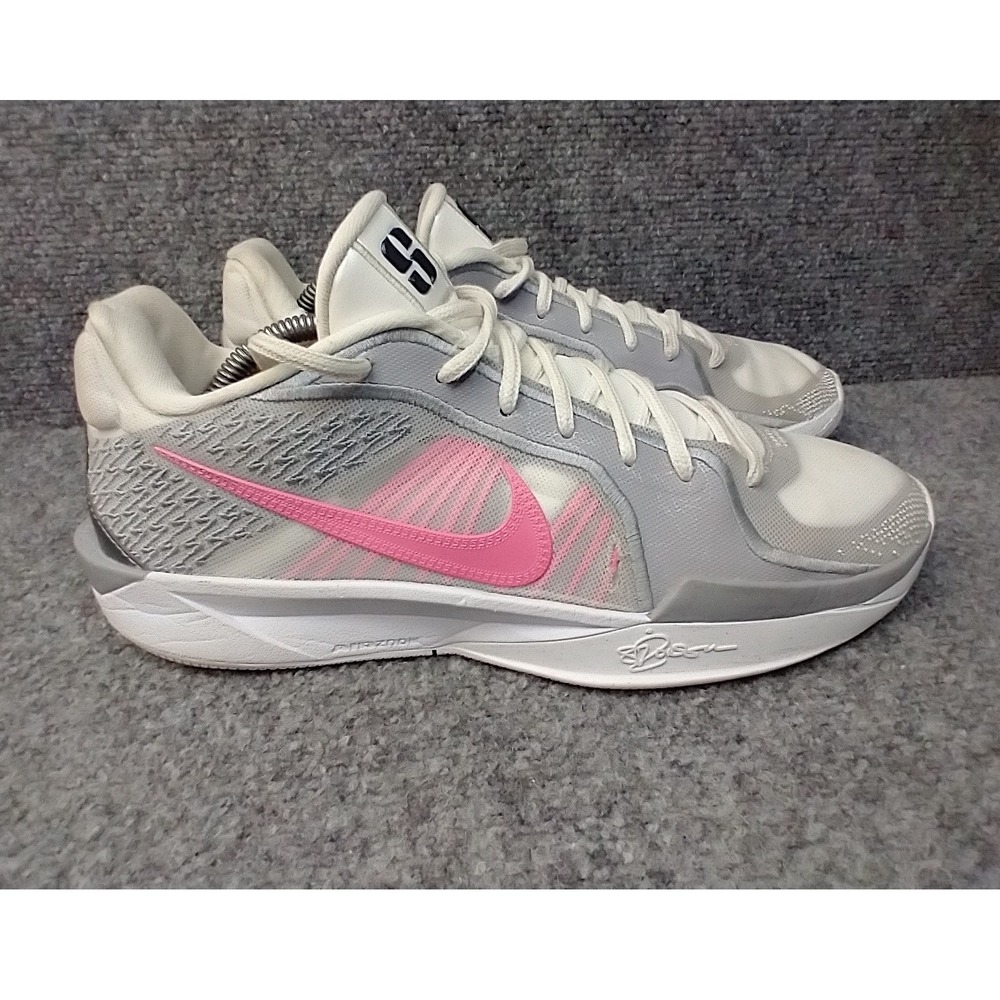 Nike Sabrina 1 Exclamation Basketball Shoes Womens 10 Grey Pink FQ2174-100